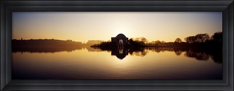Framed Jefferson Memorial, Tidal Basin, Potomac River, Washington DC Print
