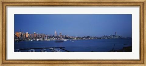 Framed View of New York City from Hamilton Park, New York State Print