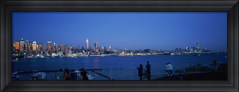Framed City viewed from Hamilton Park, New York City, New York State Print
