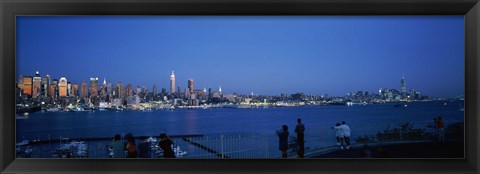 Framed City viewed from Hamilton Park, New York City, New York State Print