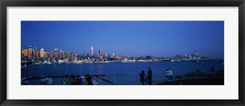 Framed City viewed from Hamilton Park, New York City, New York State Print