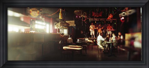 Framed People in a restaurant, Cha Cha Lounge, Coney Island, Brooklyn, New York City, New York State, USA Print