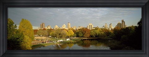 Framed Park with buildings in the background, Central Park, Manhattan, New York City, New York State, USA Print