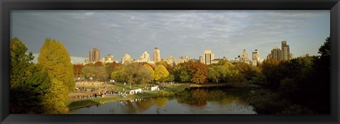 Framed Park with buildings in the background, Central Park, Manhattan, New York City, New York State, USA Print