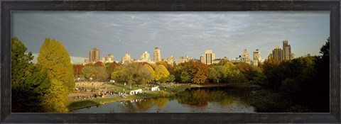 Framed Park with buildings in the background, Central Park, Manhattan, New York City, New York State, USA Print