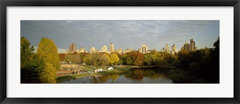 Framed Park with buildings in the background, Central Park, Manhattan, New York City, New York State, USA Print