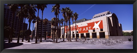 Framed Art museum in a city, Downtown San Jose, California Print