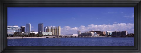 Framed City at the waterfront, Hillsborough Bay, Tampa, Hillsborough County, Florida, USA Print