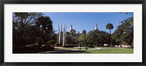 Framed University students in the campus, Plant Park, University Of Tampa, Tampa, Hillsborough County, Florida, USA Print