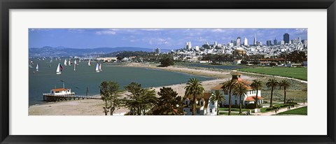 Framed Buildings in a park, Crissy Field, San Francisco, California Print