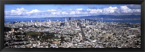 Framed San Francisco as Viewed from Twin Peaks Print