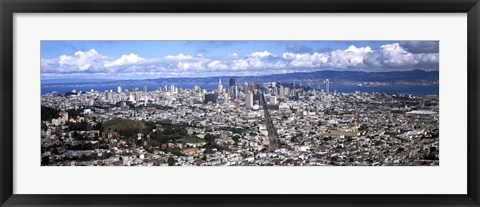 Framed San Francisco as Viewed from Twin Peaks Print