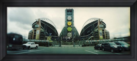 Framed Facade of a stadium, Qwest Field, Seattle, Washington State, USA Print