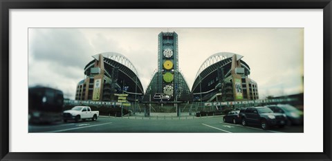 Framed Facade of a stadium, Qwest Field, Seattle, Washington State, USA Print