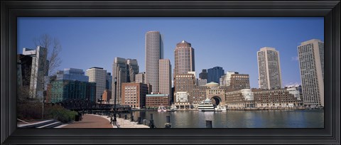 Framed Buildings in a city, Boston, Suffolk County, Massachusetts, USA Print