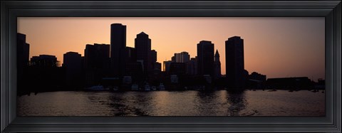 Framed Boston skyline, Massachusetts Print