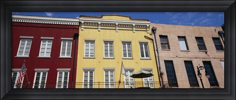 Framed Low angle view of buildings, French Market, French Quarter, New Orleans, Louisiana, USA Print