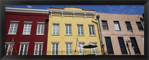 Framed Low angle view of buildings, French Market, French Quarter, New Orleans, Louisiana, USA Print