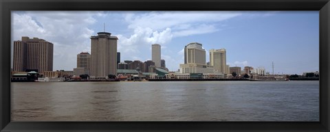 Framed Buildings along the waterfront New Orleans, Louisiana Print