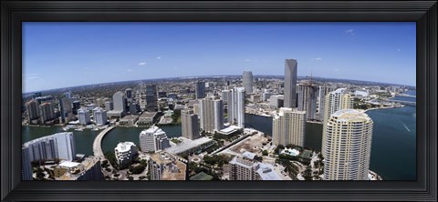 Framed Aerial View of Miami, Florida, 2008 Print