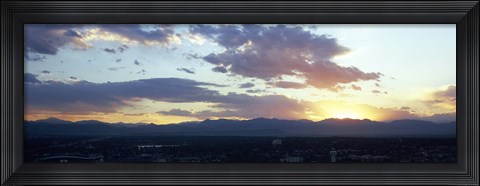 Framed City at the sunrise, Denver, Colorado, USA Print