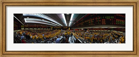 Framed Interiors of a financial office, Chicago Mercantile Exchange, Chicago, Cook County, Illinois, USA Print