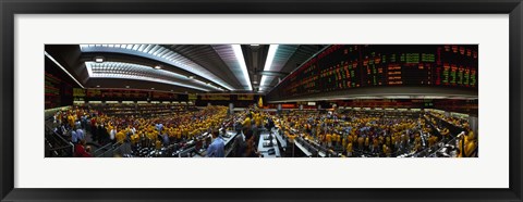 Framed Interiors of a financial office, Chicago Mercantile Exchange, Chicago, Cook County, Illinois, USA Print