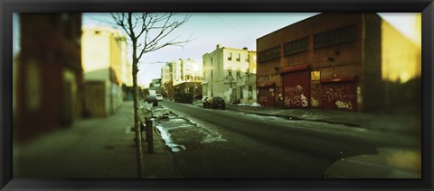 Framed Buildings in a city, Williamsburg, Brooklyn, New York City, New York State, USA Print