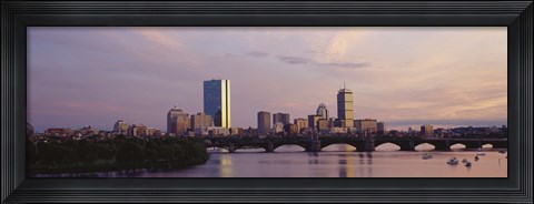 Framed Charles River, Back Bay, Boston, Massachusetts Print