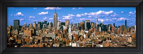 Framed Aerial view of a city, Midtown Manhattan, Manhattan, New York City Print