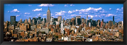Framed Aerial view of a city, Midtown Manhattan, Manhattan, New York City Print