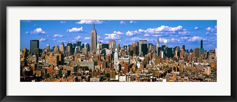 Framed Aerial view of a city, Midtown Manhattan, Manhattan, New York City Print