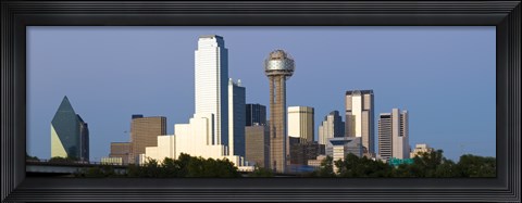 Framed Skyline View of Dallas, Texas Print