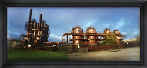 Framed Old oil refinery, Gasworks Park, Seattle, King County, Washington State, USA Print