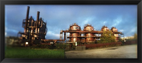 Framed Old oil refinery, Gasworks Park, Seattle, King County, Washington State, USA Print