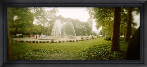 Framed Fountain in a park, Prospect Park, Brooklyn, New York City, New York State, USA Print