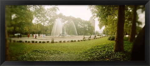 Framed Fountain in a park, Prospect Park, Brooklyn, New York City, New York State, USA Print