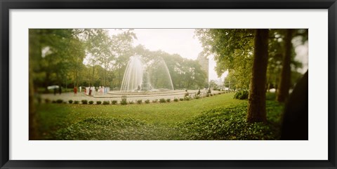 Framed Fountain in a park, Prospect Park, Brooklyn, New York City, New York State, USA Print