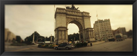 Framed War memorial, Soldiers And Sailors Memorial Arch, Prospect Park, Grand Army Plaza, Brooklyn, New York City, New York State, USA Print