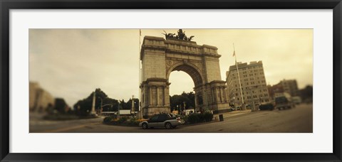 Framed War memorial, Soldiers And Sailors Memorial Arch, Prospect Park, Grand Army Plaza, Brooklyn, New York City, New York State, USA Print