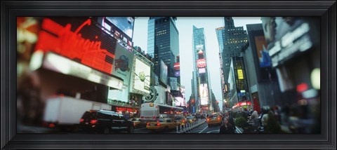 Framed Buildings lit up at dusk, Times Square, Manhattan, New York City, New York State, USA Print