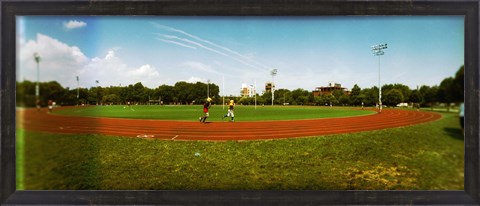 Framed People jogging in a public park, McCarren Park, Greenpoint, Brooklyn, New York City, New York State, USA Print