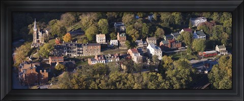 Framed Buildings in a town, Harpers Ferry, Jefferson County, West Virginia, USA Print