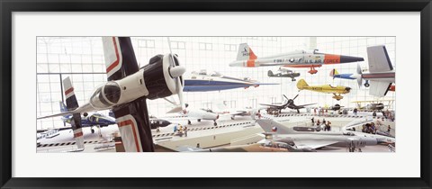 Framed Interiors of a museum, Museum of Flight, Seattle, Washington State, USA Print