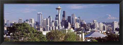 Framed City viewed from Queen Anne Hill, Space Needle, Seattle, King County, Washington State, USA 2010 Print