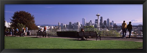 Framed View of Seattle from Queen Anne Hill, King County, Washington State, USA 2010 Print