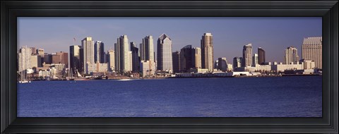 Framed San Diego skyline as Seen from the Water Print