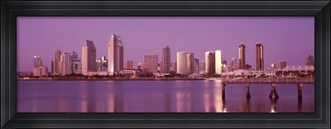 Framed City Skline View of San Diego Print