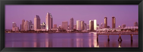 Framed City Skline View of San Diego Print