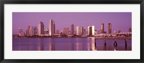 Framed City Skline View of San Diego Print